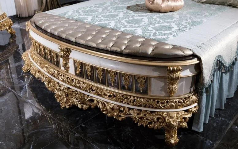 Lit et tête de lit classique Royal (sans sommier) — deuxième photo