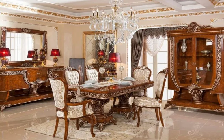 Salle à manger marron classique Hk Yakut Gold — deuxième photo