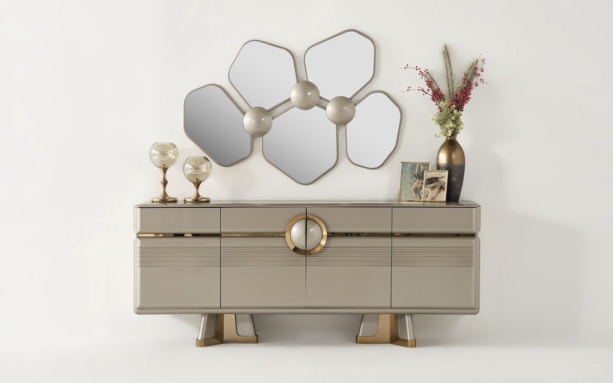 Zurich Luxe Buffet et Miroir
