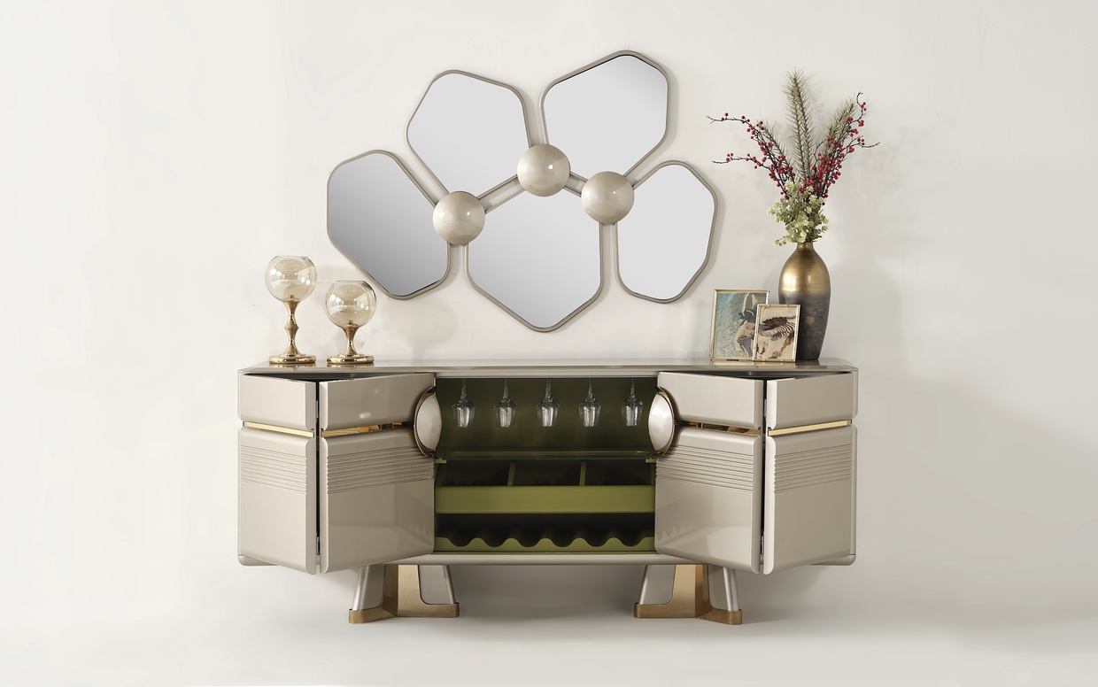 Zurich Luxe Buffet et Miroir — photo 3
