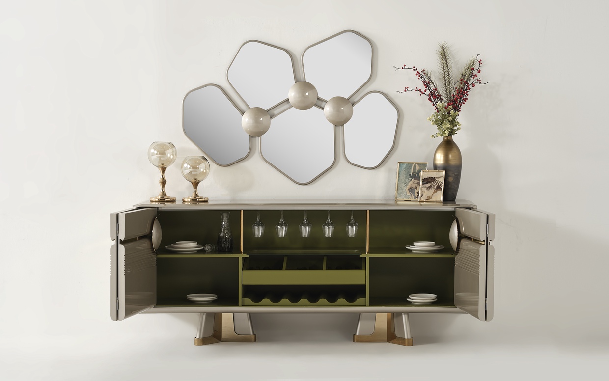 Zurich Luxe Buffet et Miroir — photo 4