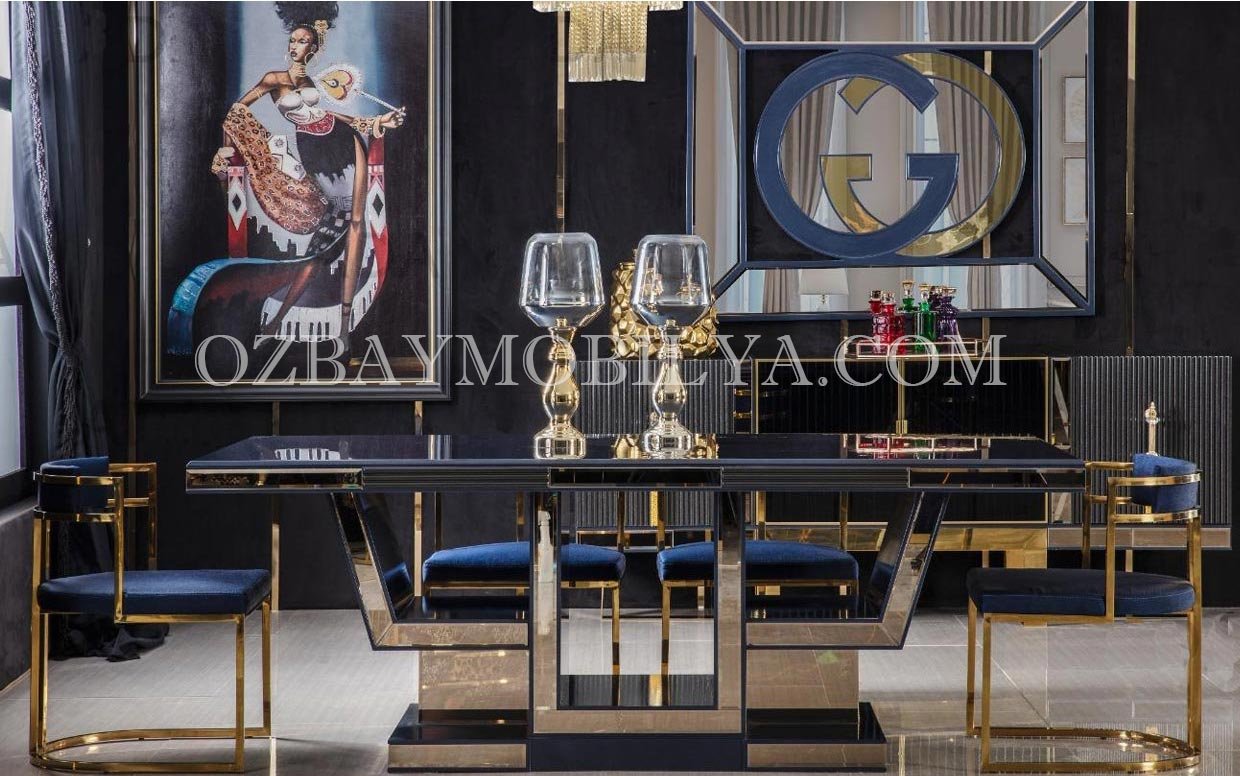 ada moon yemek odasi takimi 3 | Özbay Furniture Maroc