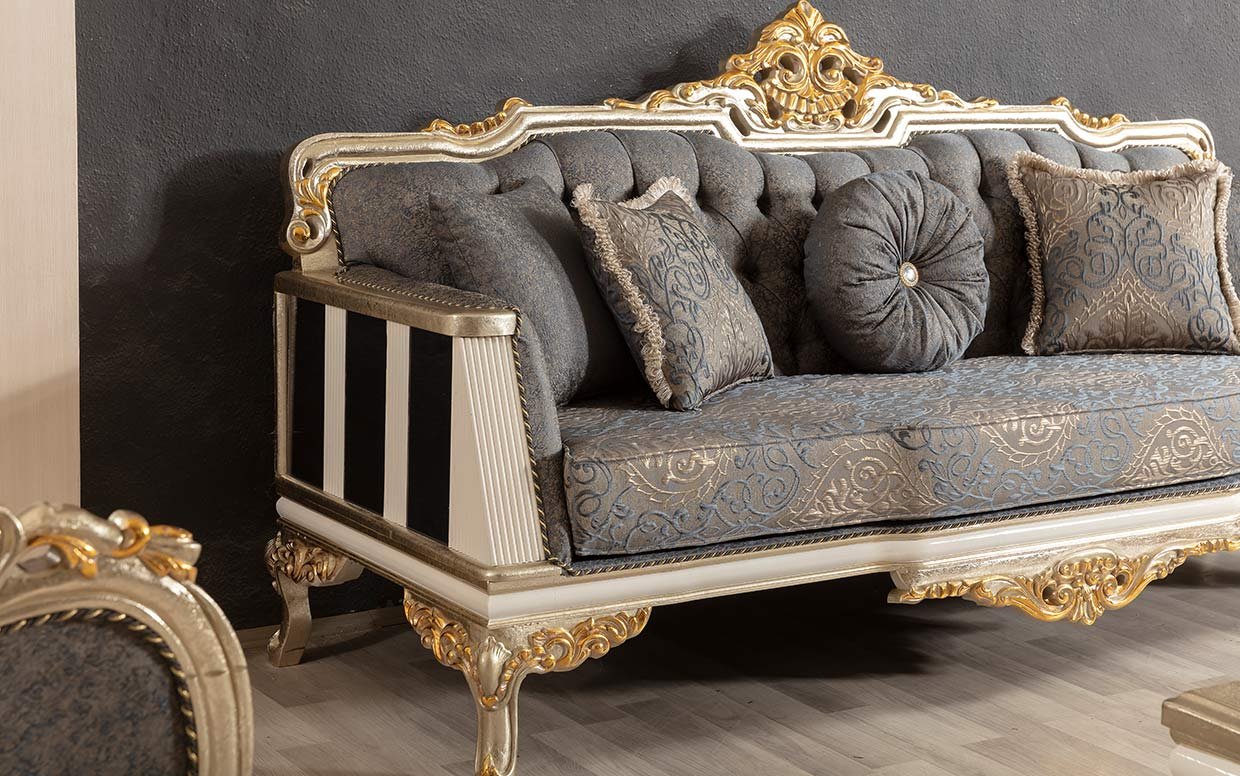 bukhara klasik koltuk takimi 9 | Özbay Furniture Maroc