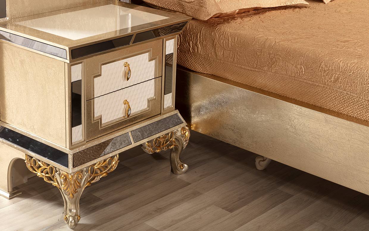 bukhara klasik yatak odasi takimi 12 | Özbay Furniture Maroc