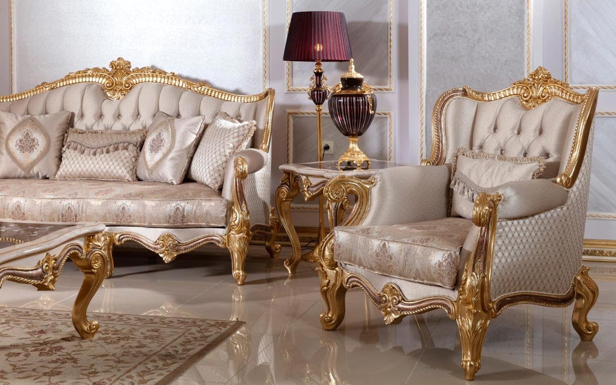 inci klasik koltuk takimi 15 | Özbay Furniture Maroc