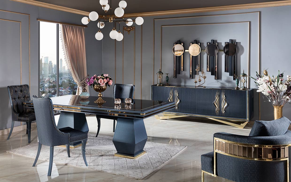 smr vela luxury yemek odasi 1 | Özbay Furniture Maroc