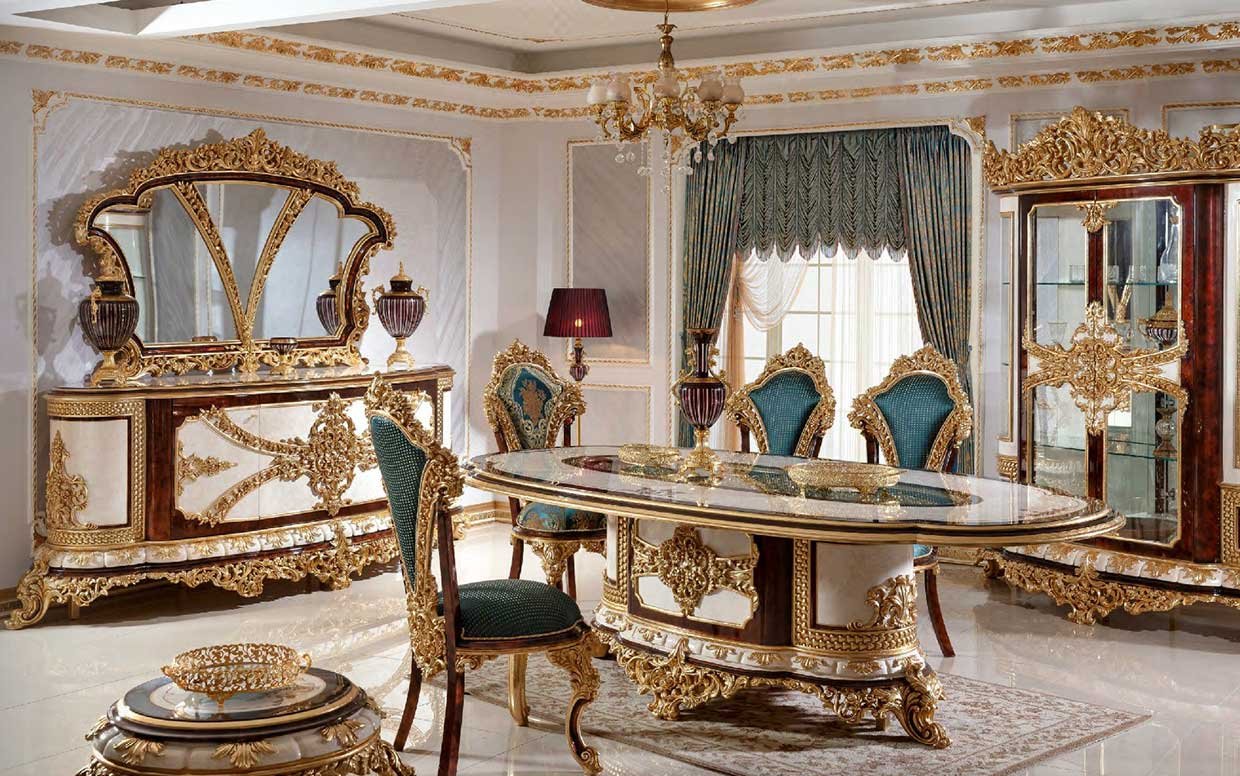 sultan yemek odasi takimi 1 | Özbay Furniture Maroc