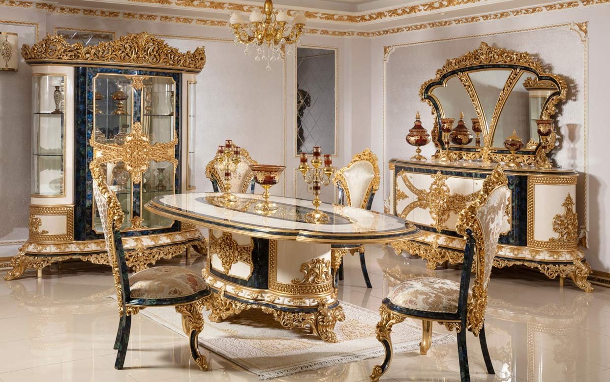 sultan yemek odasi takimi 2 | Özbay Furniture Maroc