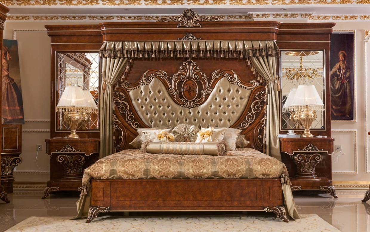 yakut klasik yatak odasi takimi 15 | Özbay Furniture Maroc