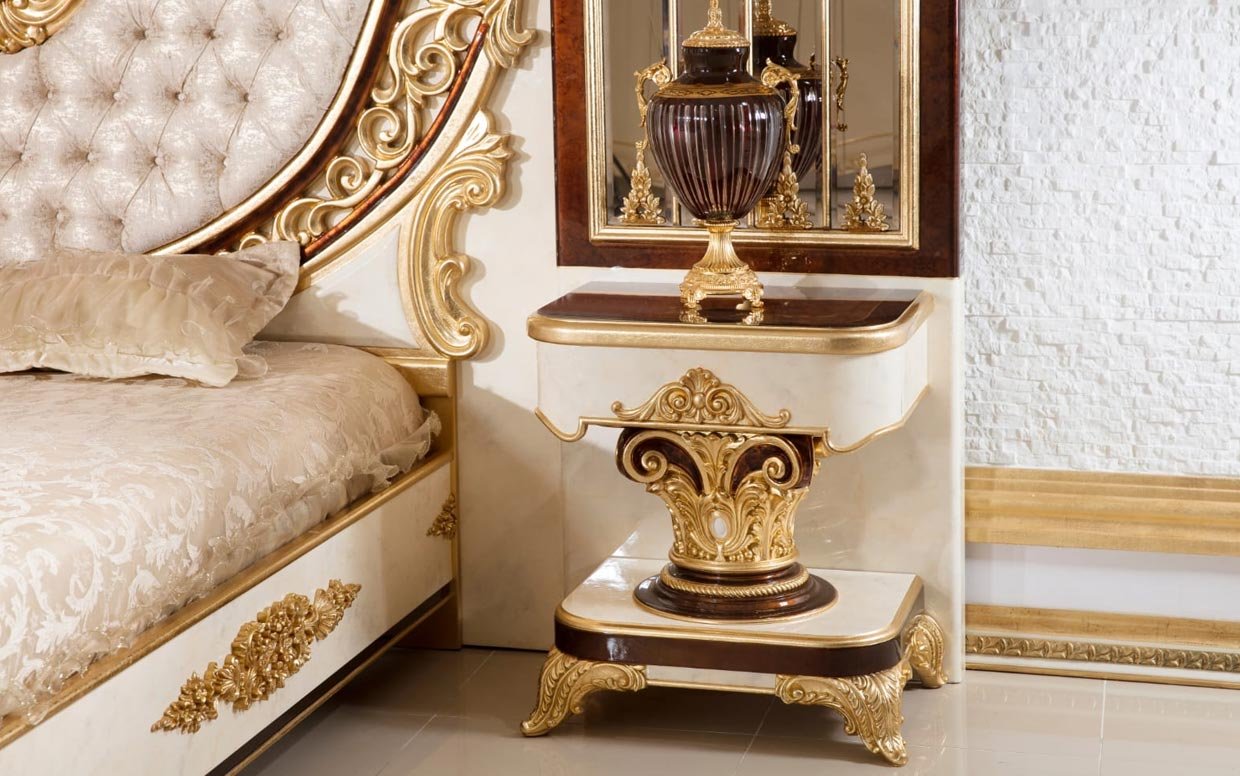 yakut klasik yatak odasi takimi 23 | Özbay Furniture Maroc