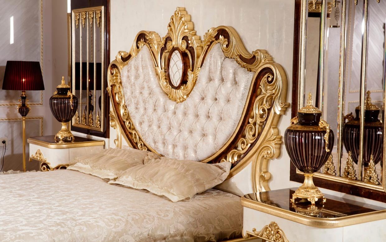yakut klasik yatak odasi takimi 24 | Özbay Furniture Maroc