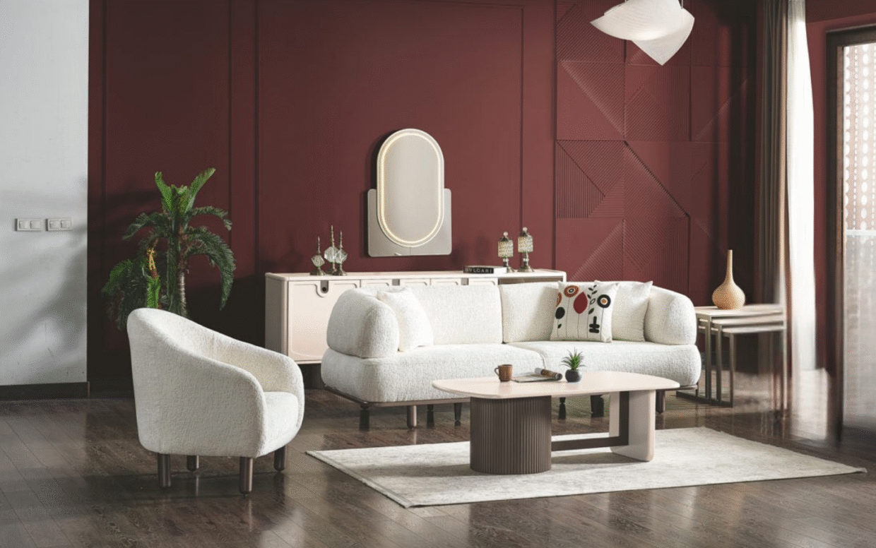 Modern detaylar ve gürgen ahşap yapısı sayesinde koltuk takımlarımız uzun ömürlü, konforlu ve göz alıcı bir duruş sergiler.