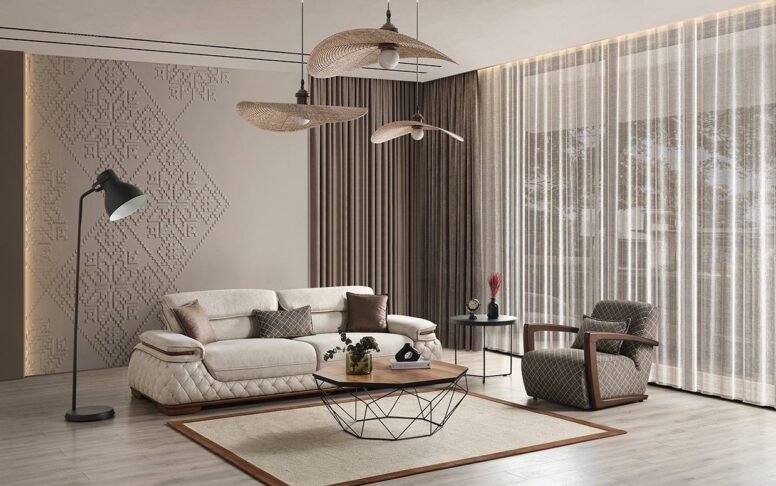 Gürgen ağacından üretilen koltuk takımları Özbay Mobilya güvencesiyle!