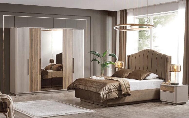 160x200 cm ölçülerinde karyolası bulunan bu yatak odası takımı, konforlu bir yaşam alanı sunar. Ankara’da ücretsiz teslimat avantajıyla öne çıkar.