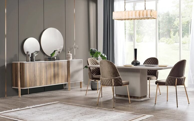 Sofralarınıza zarafet katacak modern yemek odası takımı. Türkiye’nin her yerine ve Avrupa’ya gönderim imkanı!