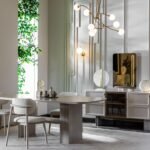 Lüks detaylarla tasarlanan modern yemek odası, kalite ve zarafeti aynı anda yaşatır