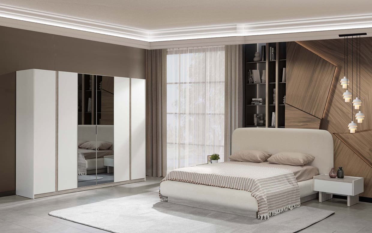 Kaliteyi ve tasarımı bir araya getiren yatak odalarımızla konforu hissedin. Geniş depolama alanı sunan baza sistemiyle kullanışlıdır. Her zevke hitap eden modern detaylara sahiptir.