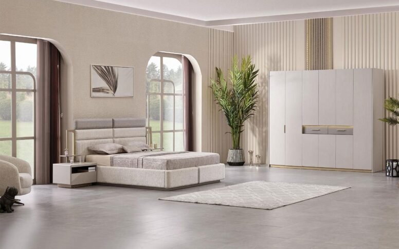 Minimal ve zarif detaylara sahip yatak odası takımı, modern yaşam alanları için idealdir. Avrupa ve Türkiye geneline güvenle gönderilmektedir.