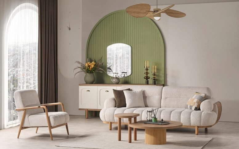 Kaliteli kumaş, sağlam iskelet. Uzun ömürlü koltuk takımları Özbay Mobilya’da!