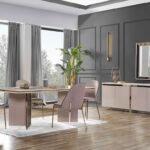 Konforlu sandalyeleri, açılır masası ve şık konsoluyla göz alıcı bir yemek alanı oluşturun. Türkiye ve Avrupa sevkiyatlı!