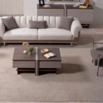 Zarif dikiş detayları ve fonksiyonel yapısıyla yatak olabilen koltuk takımı modern evlerin favorisi.