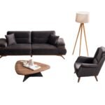 Şık kumaş dokusu ve zarif tasarımıyla koltuk takımı, yatak olma özelliği sayesinde fonksiyonel hale gelir.