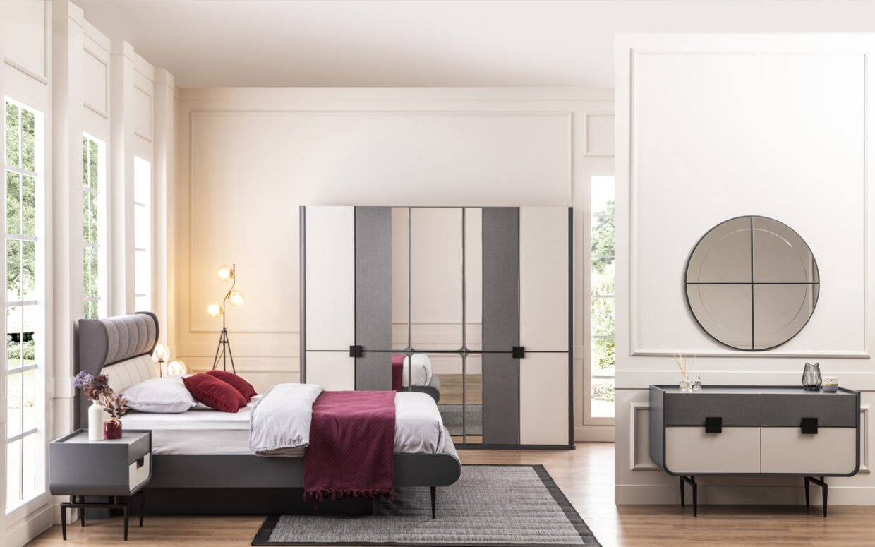 Modern çizgileriyle dikkat çeken yatak odalarımız, bazalı yapısı ve fonksiyonel dolap tasarımıyla maksimum kullanım alanı sunar.